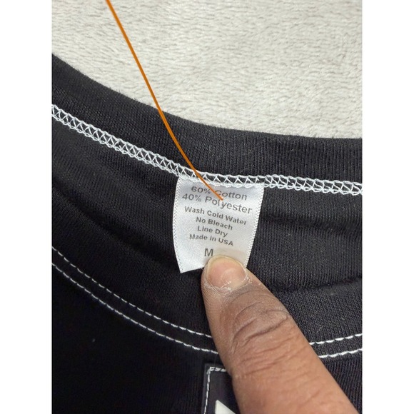 Black Killington Beast of Burden Long Sleeve Shirt Mens M USA Flag Patch - Picture 6 of 9